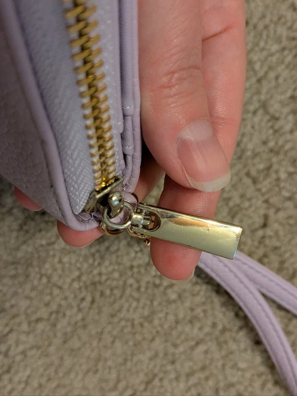 NWOT A New Day Purple Faux Leather Clutch